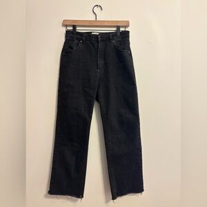 Black Straight-Leg Jeans - Classic Everyday Style
